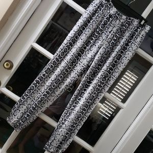 Snake print joggers